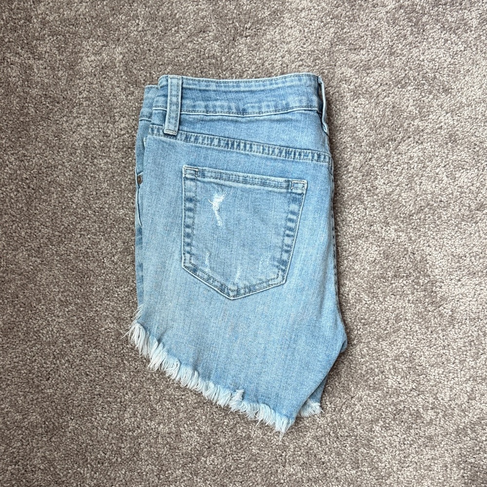 Just Black Light Blue Denim Shorts